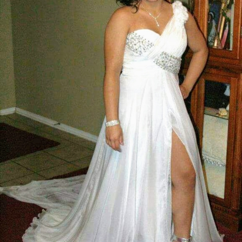 White Evening Gown